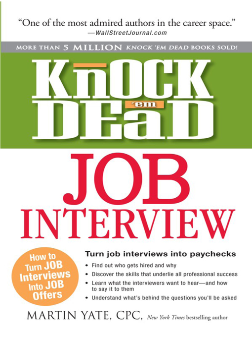 Title details for Knock 'em Dead Job Interview by Martin Yate - Available